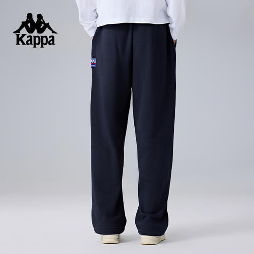 Kappa卡帕背靠背新款运动长裤纯棉针织裤子男款休闲裤复古直筒裤K0F12AK19 商品图3