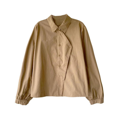 裁缝学苑AS377日系复古不规则长袖衬衫纸样女装法式内搭上衣衬衣样板 商品图2