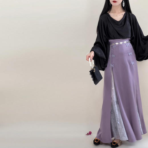 裁缝学苑AS385汉元素宋制夏荡领衬衫四破三裥裙纸样女装通勤套装样板 商品图1