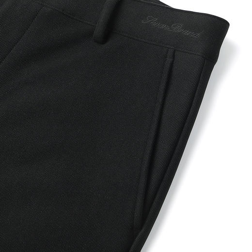 【灯芯绒】柒牌直筒休闲裤男2024秋冬新款商务黑色百搭厚款长裤子127H70250 商品图3