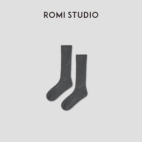 ROMI STUDIO“Cozy Design”绵羊毛混纺绒感长筒堆堆袜 RW24AP70824