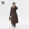 P&X设计师女装冬季宽松绵羊毛双面呢长款大衣 824421075 咖色毛呢 商品缩略图1