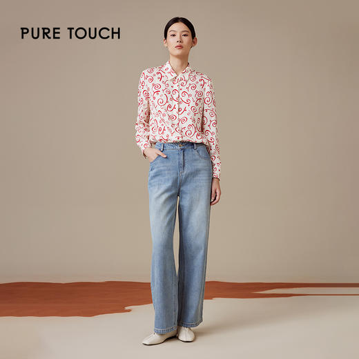puretouch时尚经典百搭浅蓝色牛仔裤必备单品1332244434 商品图1