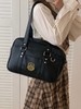 【新款上架，精致复古设计】日系女生PU皮 复古新款学院风 大容量JK制服公文包 时尚单肩斜跨包-QQ 商品缩略图4