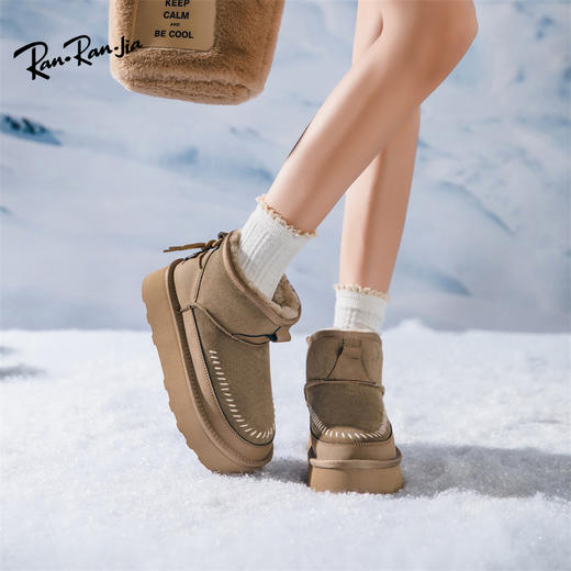 ranranjia牛皮雪地靴系列 防滑/保暖舒适 休闲百搭 多款可选 商品图1