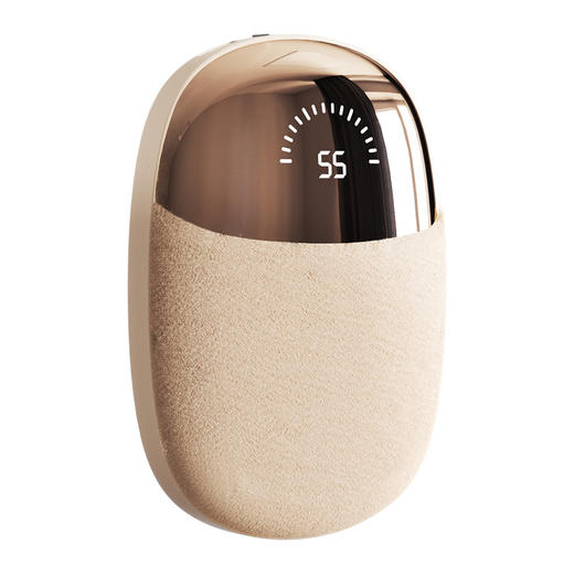 【放在口袋里的暖手宝】数显充电式毛绒暖手宝 恒温发热 1秒速热 双面发热 持久保暖锁温 商品图4