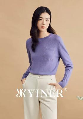 音儿2024冬新款法式软糯糯慵懒风毛针织衫（100%山羊绒）