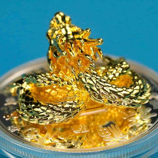 2024年喀麦隆祥龙降幅彩色纪念币！3D立体！ 商品图6