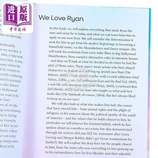 预售 【中商原版】瑞恩之书 瑞恩 高斯林的庆典 英文原版 The Book of Ryan A Celebration of Ryan Gosling Pesala Bandara 商品图2