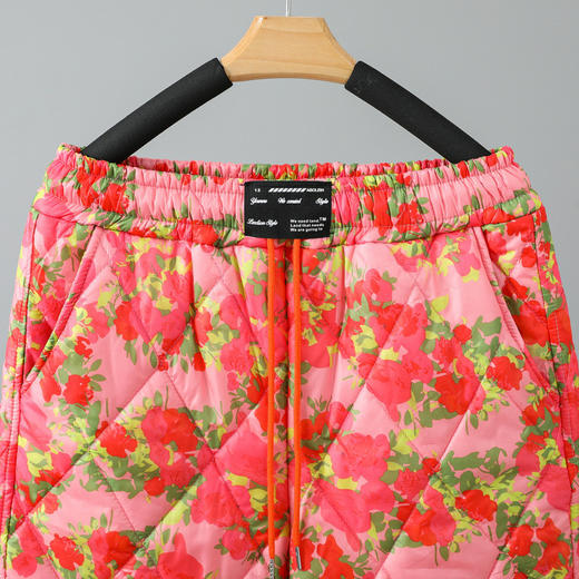 GYH 849简约纯色夹棉单排扣轻薄棉裤 商品图1