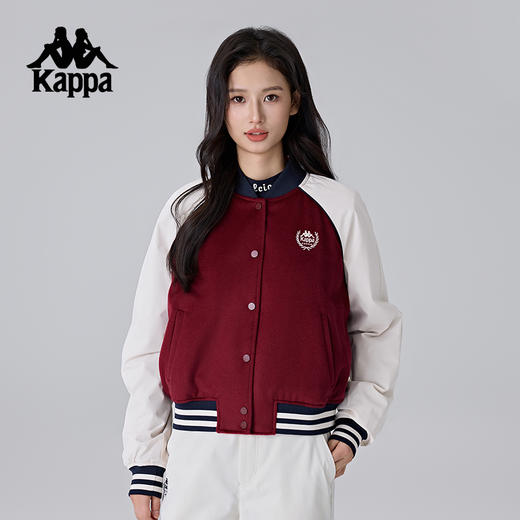 Kappa卡帕背靠背新款秋冬运动棉服女款复古休闲上衣保暖夹克外套K0F22MM03 商品图1