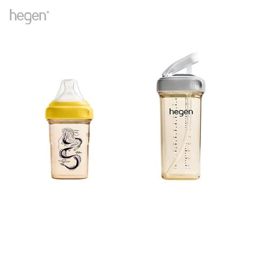【一般贸易】【刮码】hegen海格恩龙瓶奶瓶240ml+萌芽吸管杯330ml 商品图2
