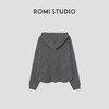 ROMI STUDIO“美式复古” 花纱肌理感印花加绒连帽卫衣 RW24WSY0875 商品缩略图1