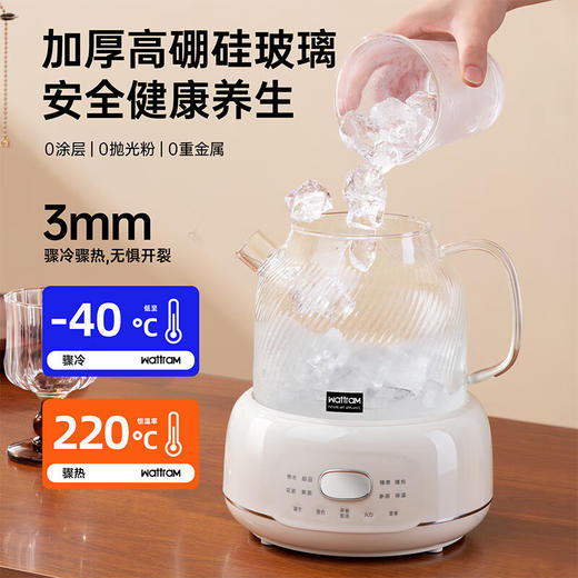 【北欧沃朗H1养生壶】分离式结构 茶具随意搭 家用办公室烧水花茶电陶瓷煮茶器 商品图5