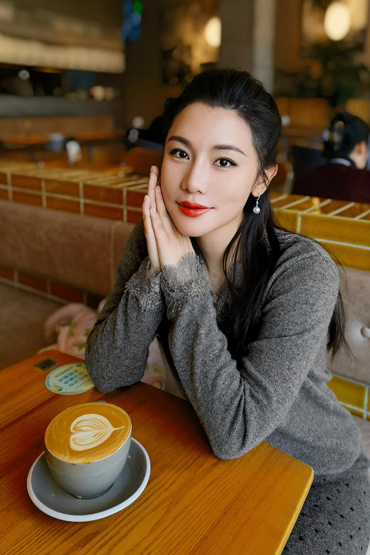 逸红颜 明月优选#心之所向的温柔🫧复古蕾丝拼山羊绒开衫 「云芙」 商品图0