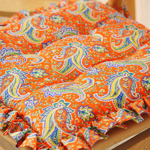 佩斯利系列花边椅垫餐椅垫坐垫加厚座垫轻奢高级感家用四季新中式防滑 商品图3