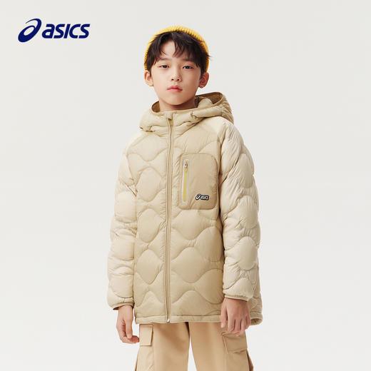【商场同款】Asics/亚瑟士儿童三防户外连帽羽绒服2024年冬季新款 商品图1