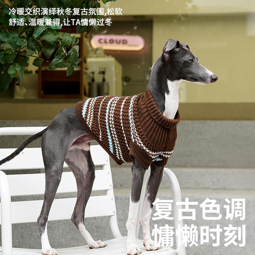 zeze细条纹宠物针织毛衣-B 商品图4