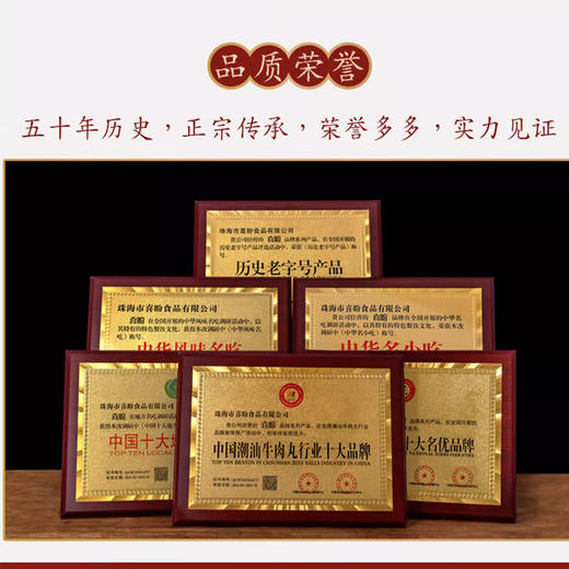 喜盼牛肉丸潮汕正宗手打汕头牛筋丸特产烧烤火锅食材空气炸锅牛肉丸子 金款（纯牛肉） 牛肉丸250g*2包牛筋丸250g*2包 商品图3