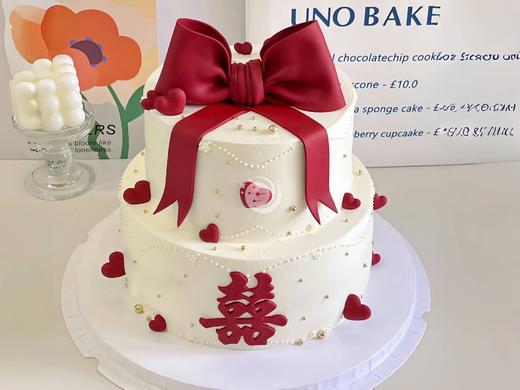 『佳偶天成』订婚婚礼蛋糕 商品图0