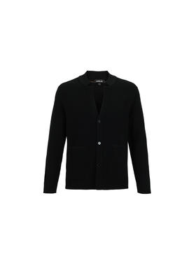 callisto高智系列黑色绵羊毛针织衫