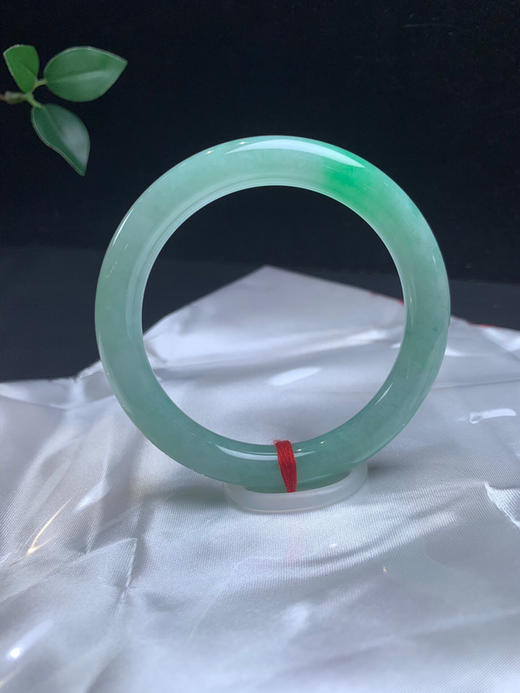 611703，55.8飘绿细圆条，9.7mm，满圈带绿底色 商品图4