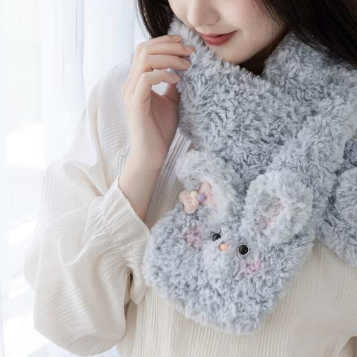 苏苏姐家绒绒动物围巾手工diy编织钩针毛线团自制围巾材料包 商品图1