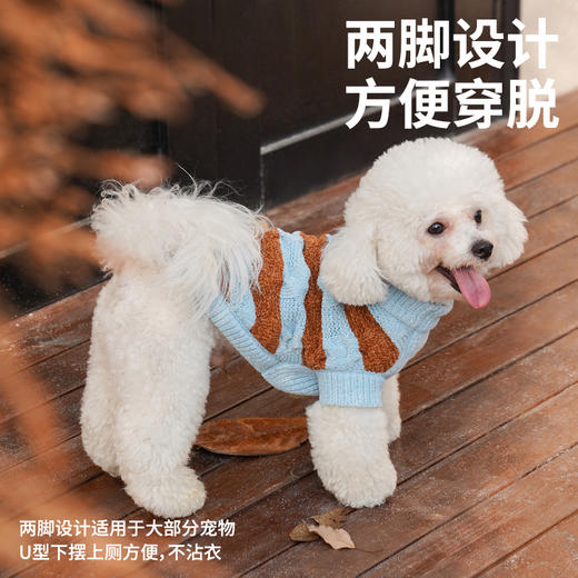 zeze雪尼尔条纹宠物毛衣-（包邮）-B 商品图4