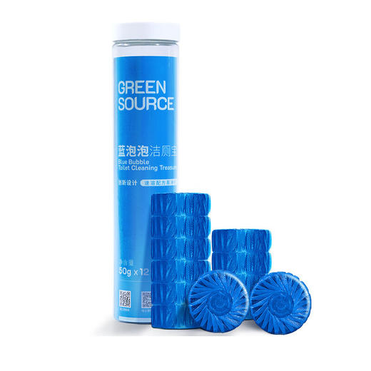 【分仓直发包邮】绿之源蓝泡泡洁厕宝清香型洁厕块50g*12个装 （Z-5977） 商品图4