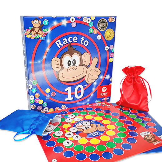 快慢狐 Race to 10 极速加减数学思维加减儿童桌面益智玩具游戏4岁+幼小衔接数感20以内加减法 商品图3