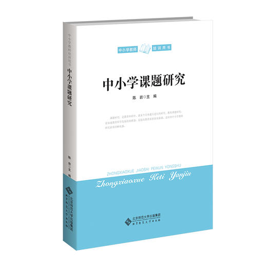 中小学课题研究 9787303166312 陈岩 北京师范大学出版社 正版书籍 商品图0