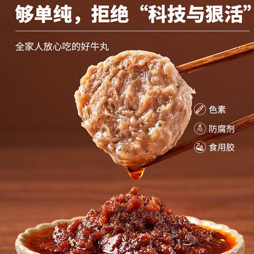 喜辉五星款汕头牛肉丸纯牛肉90%正宗潮汕牛筋丸关东煮火锅烧烤食材 【牛肉90%】牛肉丸200g*5袋 商品图1
