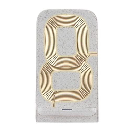 环保麦秸秆无线充手机支架 商品图3