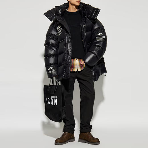 DSQUARED2 男士棉质休闲裤 黑色 S79KA0076 D35106 900 商品图3