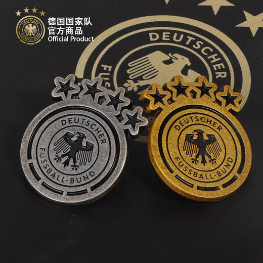 【官方正版】德国国家队 | 金银双色队徽徽章足球迷纪念胸针 商品图4
