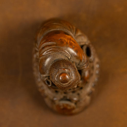 清 竹雕渔翁得利摆件 商品图2