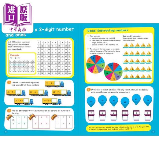 【中商原版】Addition and Subtraction Ages 5-7 柯林斯易学儿童1 加减法5-7岁 英文原版小学数学练习 Collins Easy Learning 商品图3