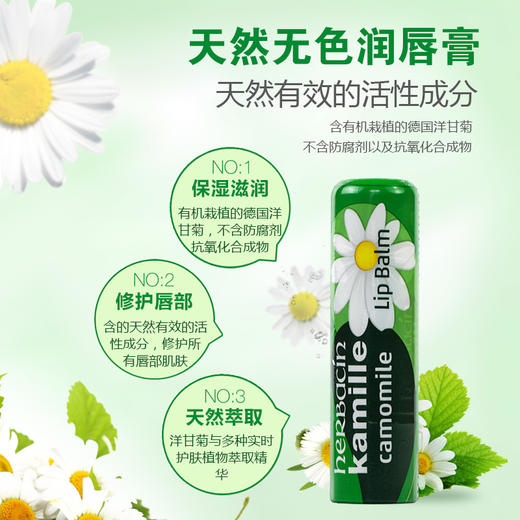 【经典款】德国小甘菊HERBACIN修护唇膏4.8g 商品图4
