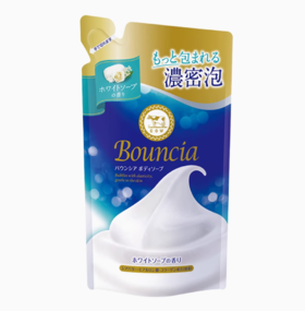 【跨境】COW/牛乳石碱牛奶花香沐浴露新版蓝色替换装360ml*3袋