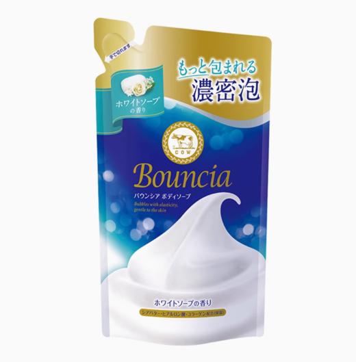 【跨境】COW/牛乳石碱牛奶花香沐浴露新版蓝色替换装360ml*3袋 商品图0
