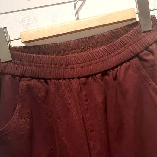 VIVIAN LIU TD2445019秋女装新款斜插兜显瘦松紧休闲长裤 商品图2