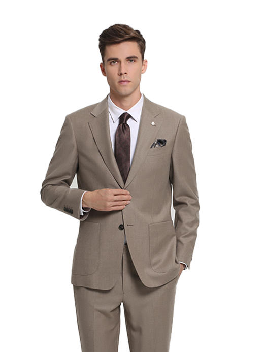 callisto咖啡色绵羊毛西服 商品图2