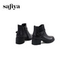 Safiya/索菲娅2024冬季休闲圆头粗跟时尚百搭烟筒靴 SF44116031 商品缩略图3
