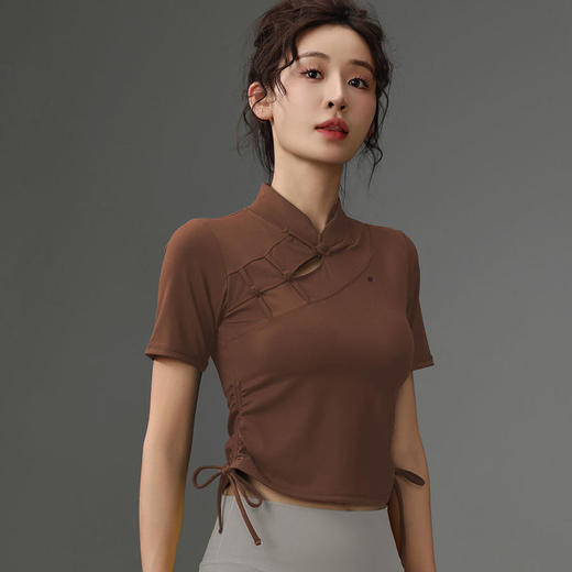 梵蒂欧（FADDOS）中国风秋冬新款瑜伽短袖一体杯F2023740 商品图5