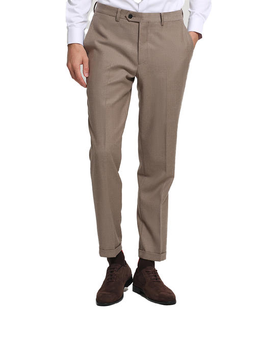 callisto咖啡色绵羊毛西裤 商品图2