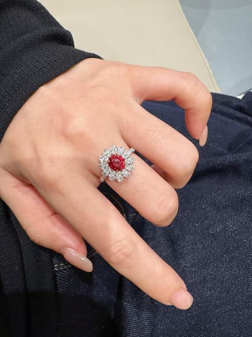 1.59ct刻面红宝石戒指 商品图3