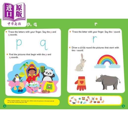 【中商原版】柯林斯易学儿童1 字母 3-5岁 ABC Ages 3-5 韵律启蒙 字母学习 英文原版 学前启蒙 Collins Easy Learnin 商品图3