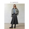 CIMPRESS/西嘉羊毛呢百褶裙女2024新款秋冬知识分子风灰色半身裙(货号:BQ2404058) 商品缩略图2