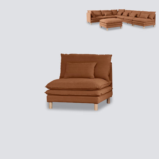 NS家居 ns furniture软包布艺组合沙发NSSF-5508 KD 商品图8