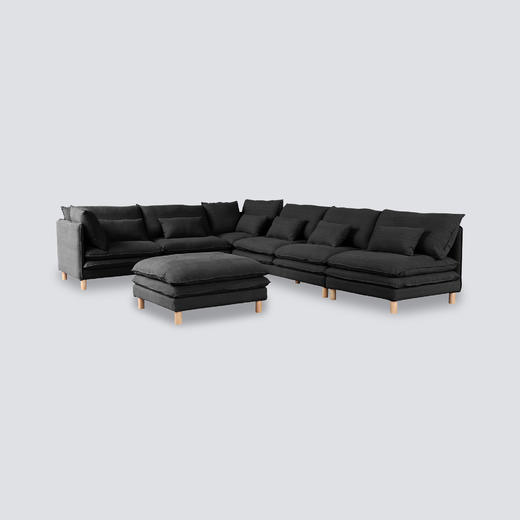 NS家居 ns furniture软包布艺组合沙发NSSF-5508 KD 商品图2